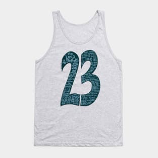 Psalm 23 - The Lord is my shepherd Hand Lettering Tank Top